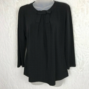 KARL Lagerfeld Cute Black Blouse With Bow Size M